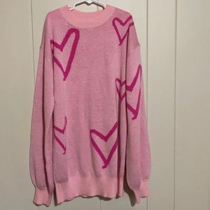 Mommy and me pink sweater